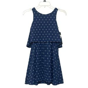 Turo Parc Dress Barcelona & New York Girls 10 Navy  Blue